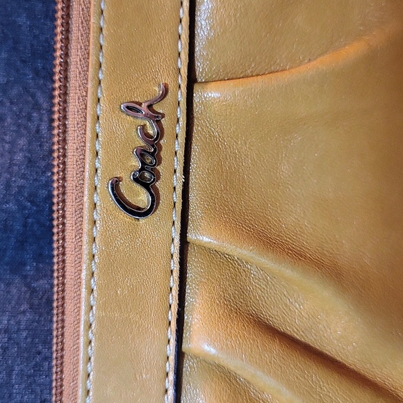 Coach Tan Leather Wristlet with Removable Strap - Picture 3 of 10